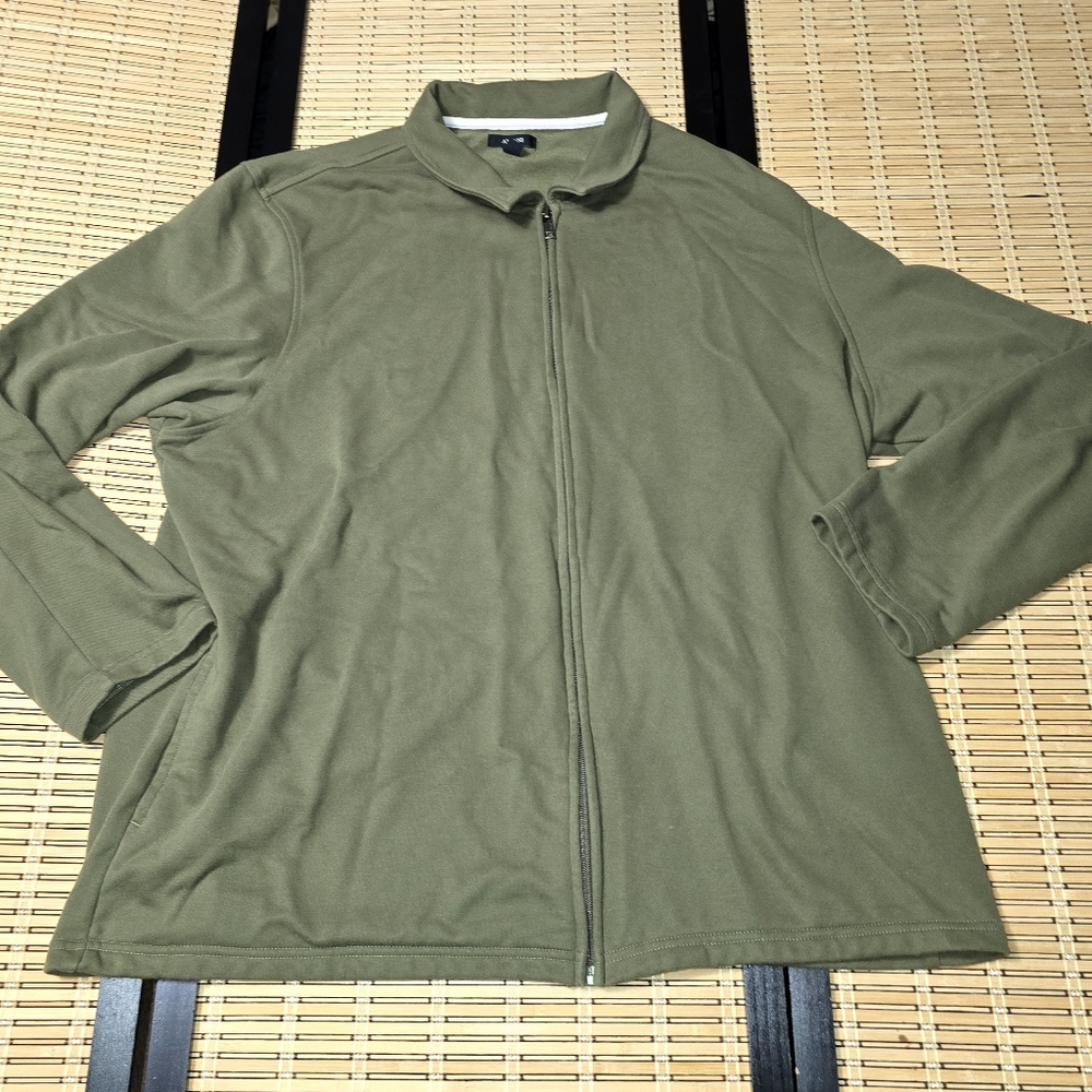 Alfani Green Zipper Sweater